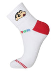 VICTOR x CRAYON SHINCHAN SK-410CS JD Sport Socks [Purple/Red]