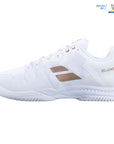 Babolat SFX3 All Court Wimbledon Women Tennis Shoes [White/Gold]