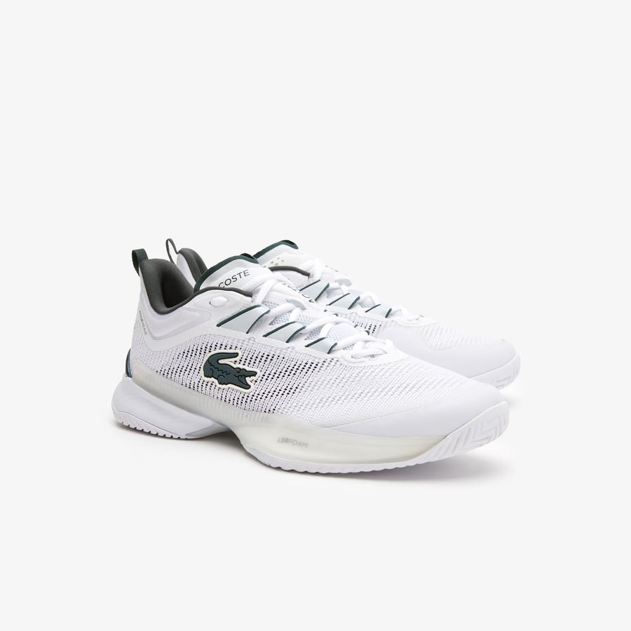 Lacoste AG-LT23 Ultra Men's Technical Pique Tennis Shoes [White/Dark Green]