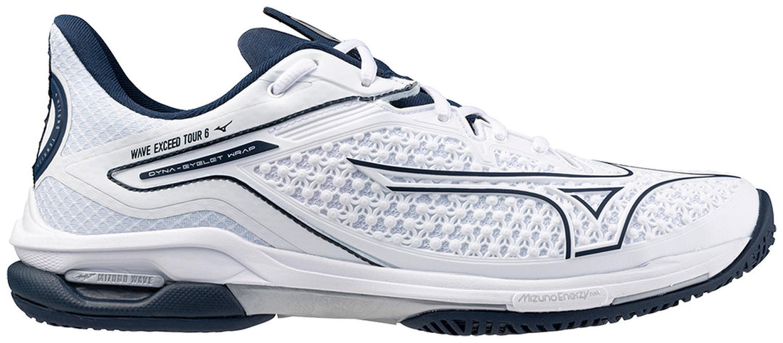 Mizuno Wave Exceed Tour 6 AC Men Tennis Shoes [White/Dress Blue]