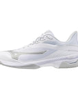 Mizuno Wave Exceed Court AC Women Tennis Shoes [White/Ultimate Grey]