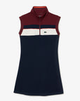 Lacoste EF1032-51 Women's Tennis Dress [Navy Blue/Bordeaux]