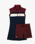 Lacoste EF1032-51 Women's Tennis Dress [Navy Blue/Bordeaux]