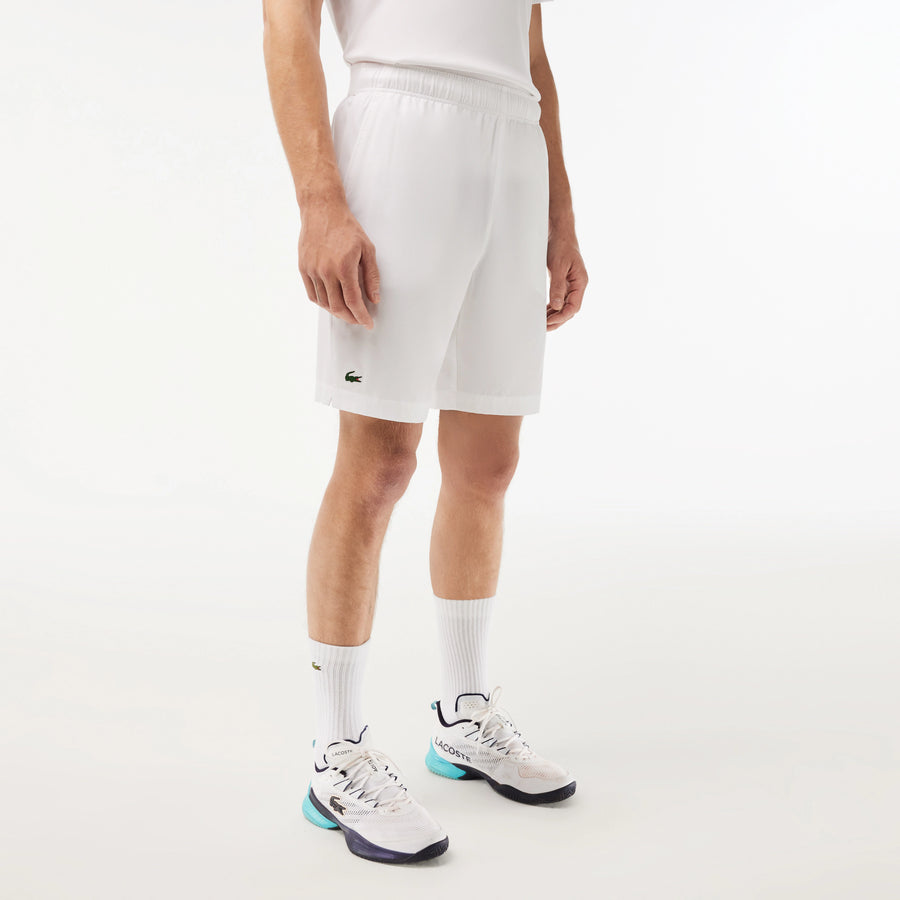 Lacoste GH6961-51 Ultra-Light Shorts [White/Navy Blue]