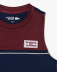 Lacoste TF1010-51 Women's Cotton Sport T-Shirt [Navy Blue/Bordeaux]