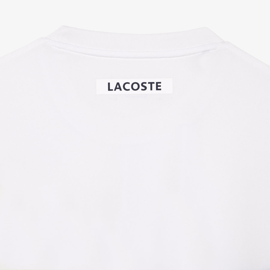 Lacoste TH1797-51 Men's Regular Fit Tennis T-shirt [White/Flashy Yellow/Green/Navy Blue]