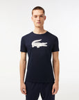 Lacoste TH2042-51 Men's Croc Jersey T-shirt [Navy Blue/White]