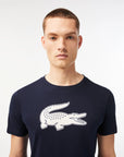 Lacoste TH2042-51 Men's Croc Jersey T-shirt [Navy Blue/White]