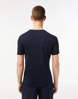 Lacoste TH2042-51 Men's Croc Jersey T-shirt [Navy Blue/White]