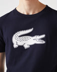 Lacoste TH2042-51 Men's Croc Jersey T-shirt [Navy Blue/White]