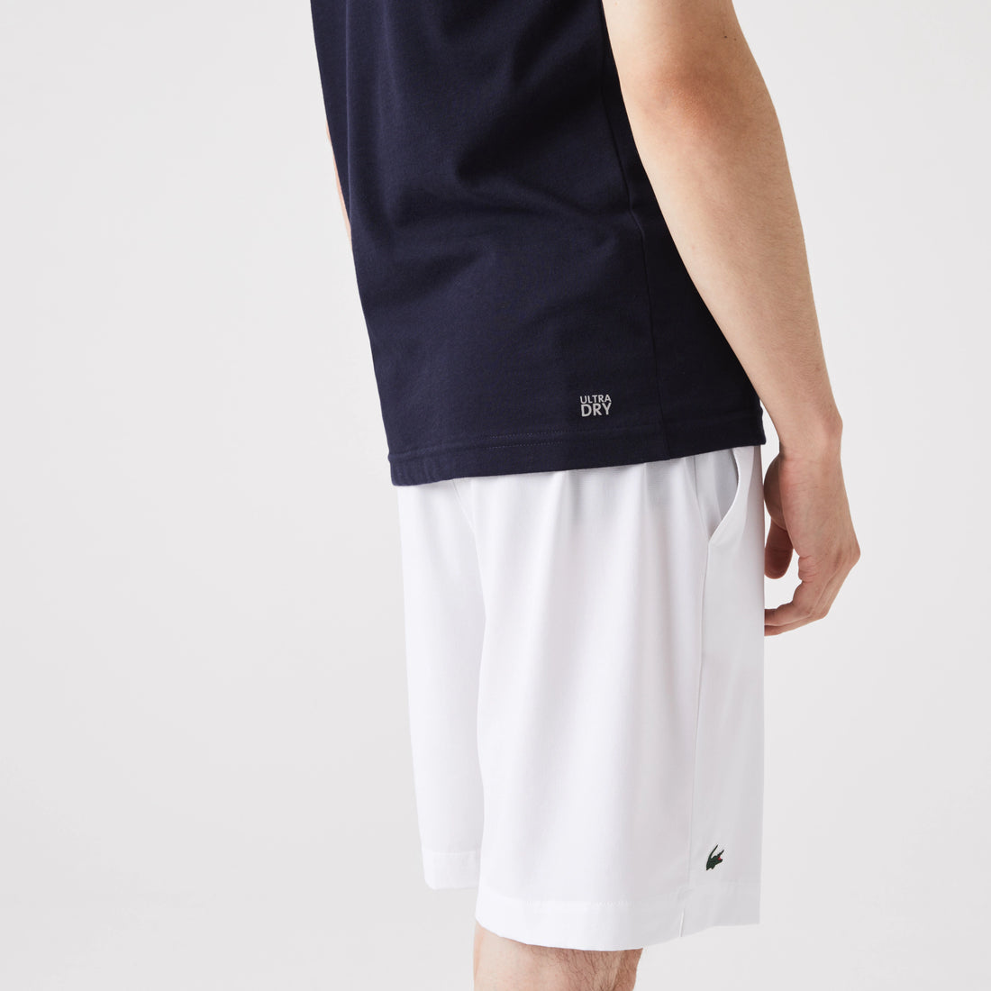 Lacoste TH2042-51 Men's Croc Jersey T-shirt [Navy Blue/White]