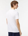 Lacoste TH2042-51 Men's Croc Jersey T-shirt [White/Blue]