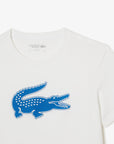 Lacoste TH2042-51 Men's Croc Jersey T-shirt [White/Blue]