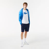 Lacoste TH2042-51 Men's Croc Jersey T-shirt [White/Blue]