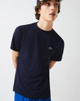 Lacoste TH3401-51 Men's Piqué T-Shirt [Navy Blue]