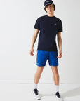 Lacoste TH3401-51 Men's Piqué T-Shirt [Navy Blue]