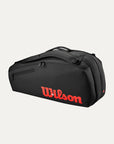 Wilson Clash V3 Super Tour 6pk Racket Bag [Black/Infrared]