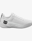 Wilson Rush Pro 4.5 Wide Tennis Shoes [White/White/Black]