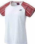 Yonex 16574EX Women's Round Neck Shirt [White]