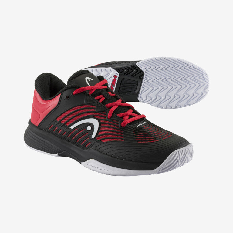 Head Revolt Pro 4.5 Junior Shoes [Black-Red]