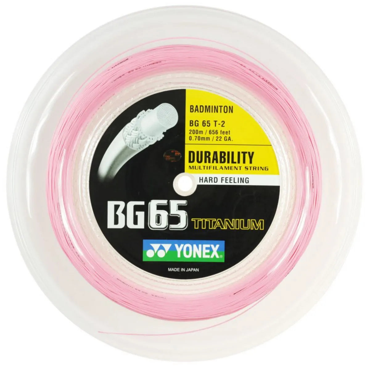 Yonex BG-65 Titanium Badminton String Reel (200m)