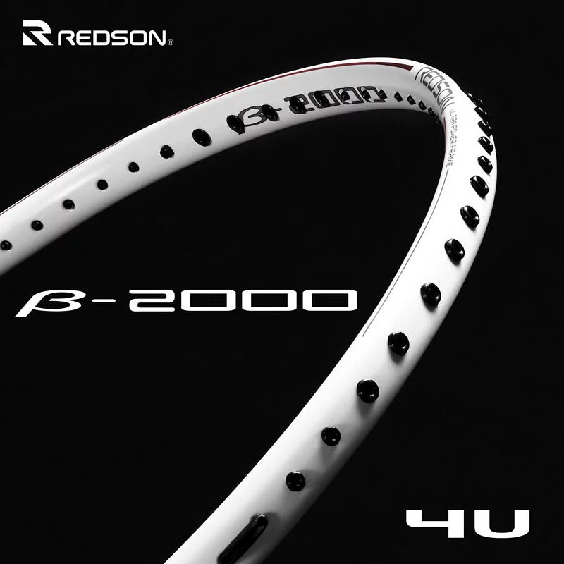 Redson β-2000 Badminton Racket [White/Red]