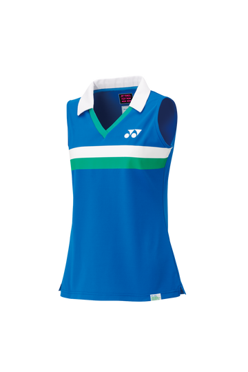 Yonex 75th Women's Sleeveless Polo Shirt 20627A [Sapphire Navy]