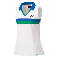 Yonex 75th Women's Sleeveless Polo Shirt 20627A [White]