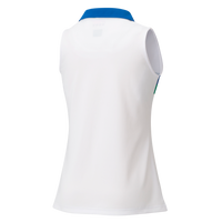 Yonex 75th Women's Sleeveless Polo Shirt 20627A [White]